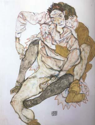Egon Schiele Seated Couple (mk20) oil painting picture